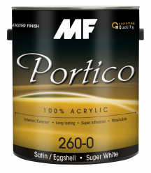 Portico 260 100% Acrylic Paint Interior/Exterior 010